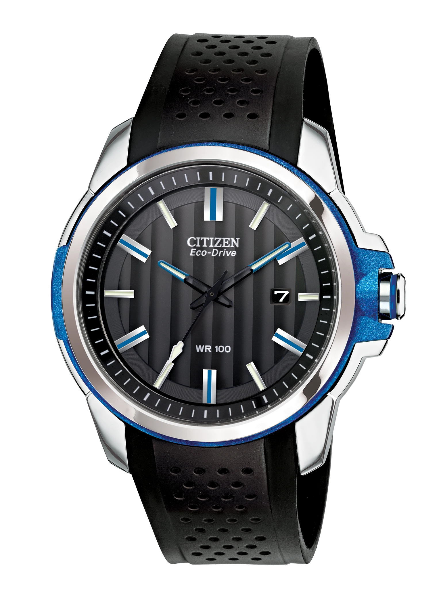 AR - Men's Eco-Drive AW1151-04E Blue Accents Sports Watch | CITIZEN